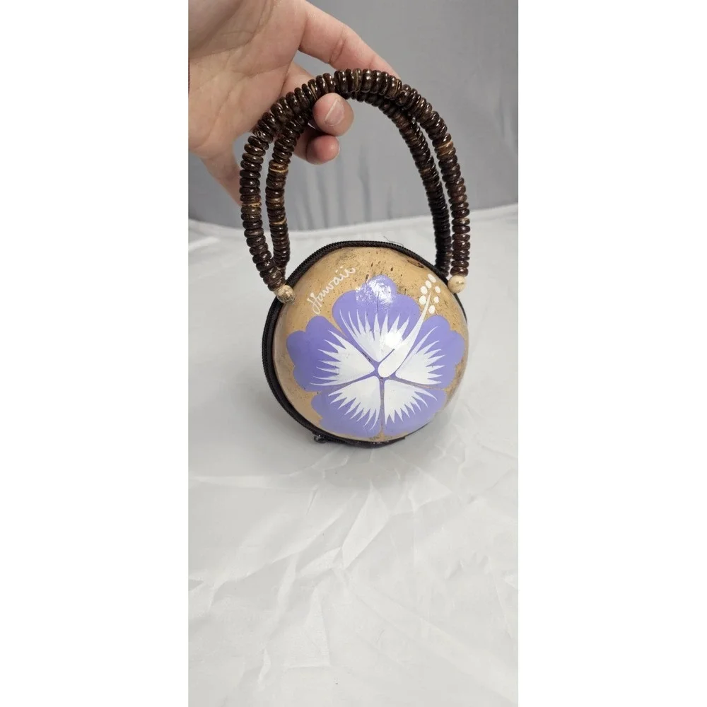 Handmade Hawaii Coconut Shell Purse